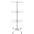 (White) Jewelry Display Keyring Display 3Tier