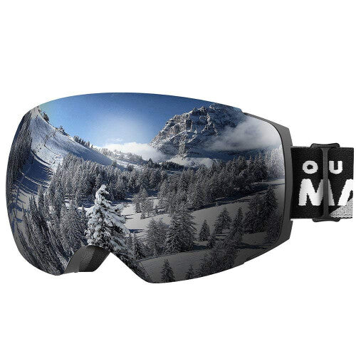 OutdoorMaster Ski Goggles PRO - Frameless, Interchangeable Lens 100% UV400 Protection Ski Snowboard Goggles for Men & WomenÂ & Youth