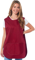 Womens Home Work School Kitchen Catering Cleaning Bar Plus Size Plain Printed Coloured Front Large Pocket Side Button Fastening Tabard Apron