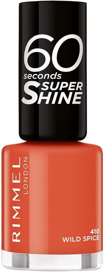 Rimmel 60 Seconds Super-Shine Nail Polish, 410 Wild Spice, 8 ml