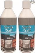 2X Spirits of Salt Drain & Toilet Cleaner - 500ml Limescale Remover, Fast-Acting Unblocker for Pipes, Toilets, & Drains - Multi-Purpose Formula for Stubborn Blockages & Hygiene Restoration
