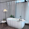 EurCross Clear Plastic Shower Curtains Mould Proof and Mildew Resistant,Transparent Waterproof High Grade PEVA 200cm Long Shower Curtain Liner for Bathbroom with 5 Magnet Weights