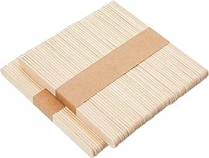 2 x 50 Lollipop Craft Sticks (Natural or Colored) (Natural) by ark Craft
