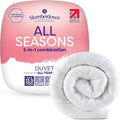 Slumberdown All Seasons 3-in-1 Double Duvet 13.5 Tog - 4.5 + 9 Tog Combi Quilt for All-Year Round Comfort | UK-Made, Soft Touch Cover, Non-Allergenic, Washable (200 x 200cm)