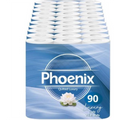 Phoenix Soft Non Fragranced Luxury 90 Toilet Rolls Quilted White 3 Ply