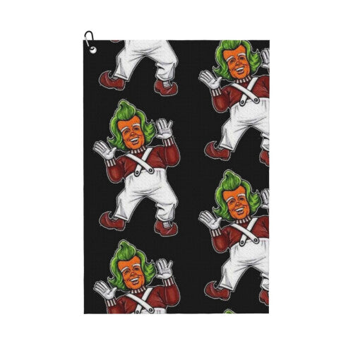 (Oompa Loompas Willy Wonka_23191) Golf Towel Funny Printed Cristmas Gift for Men Women Husband Dad Mom Birthday Golfers Fan