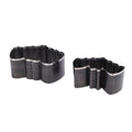 2PCS Leather Punching Dies Set, 58x40mm & 50x30mm, Alloy Steel