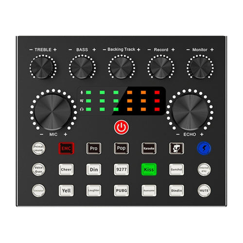 V8s Sound Card Audio Mixer Mixing Console Audio Adapter Live Broadcast Equipment Sound Card For Pho