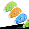 3 Pack Double-Sided Tape Rollers, 8mm x 8m, Tear-Resistant PET Tape for Crafting, Cards, Photos, Journals and Scrapbooking