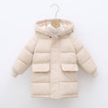 (Beige, 4-5Years) Kids Boys Girl Coats Jacket Outwear Winter Long UK