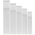 30Pcs Large-Eye Stitching Thick Needles, 5 Sizes Stainless Steel Sewing Needles Kit for Embroidery and Hand