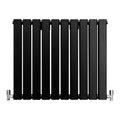 (Black, 600 x 700mm) Flat Panel Radiators Horizontal Vertical Heater