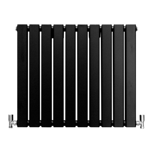 (Black, 600 x 700mm) Flat Panel Radiators Horizontal Vertical Heater
