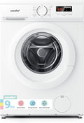 COMFEE' Freestanding Washing Machine,9KG Load,1400RPM,Steam Wash,Quick Wash,BLDC Durable Inverter Motor,White-CFE12EW90/W[Energy Class A]