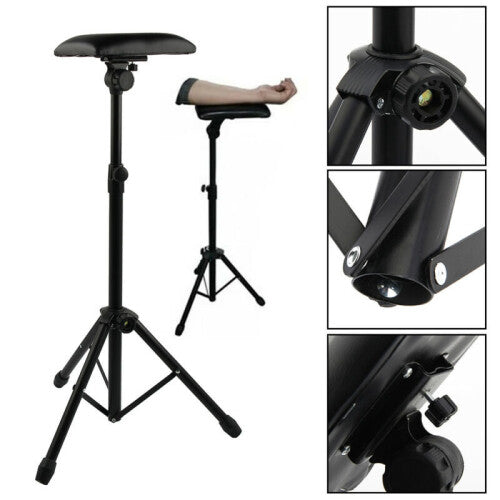 Tattoo Armrest Adjustable Height Leg Rest Stand Arm Bar Pad Tattoo