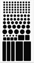 Light Blocking Led Covers Stickers, Blackout Stickers for Electronics, Dimming 50% ~ 80% of LED Lights, 1 Sheets Cut Out