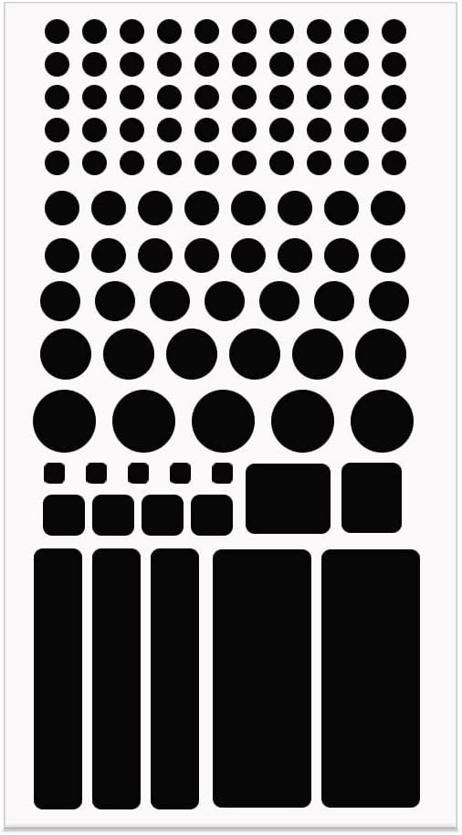 Light Blocking Led Covers Stickers, Blackout Stickers for Electronics, Dimming 50% ~ 80% of LED Lights, 1 Sheets Cut Out
