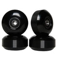 Skateboard Wheels with Bearings 52x30mm PU Wheels (Set of 4) Black