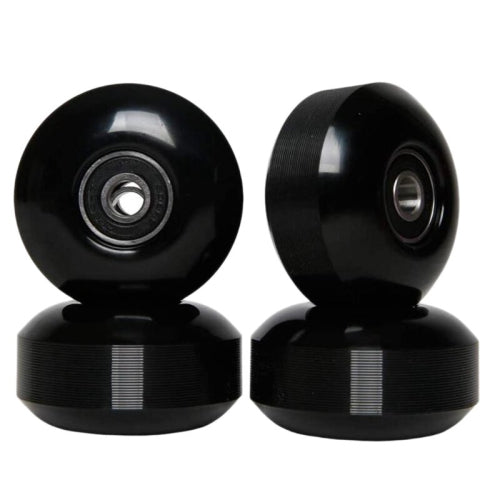 Skateboard Wheels with Bearings 52x30mm PU Wheels (Set of 4) Black