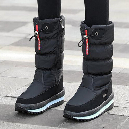 (black, 6) Women Snow Boots