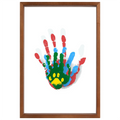 Clear Family Handprint Kit - DIY Framed Keepsake for New Parents, Baby & Pets