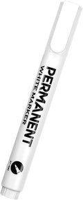 White Permanent Marker Pen, 2mm White Fabric Pen Quick Dry, Waterproof, for Clothes, Rock Painting, Stones, Ceramic