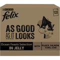 FELIX As Good As it Looks Ocean Feasts Wet Cat Food 120x85g