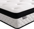 Double Mattress, 22CM Gel Memory Foam Pocket Sprung Mattresses with Breathable Soft Fabric for Cool Sleep, Mattresses Double for Pressure Relief, Medium Firm Mattress in a Box 135x190x22cm