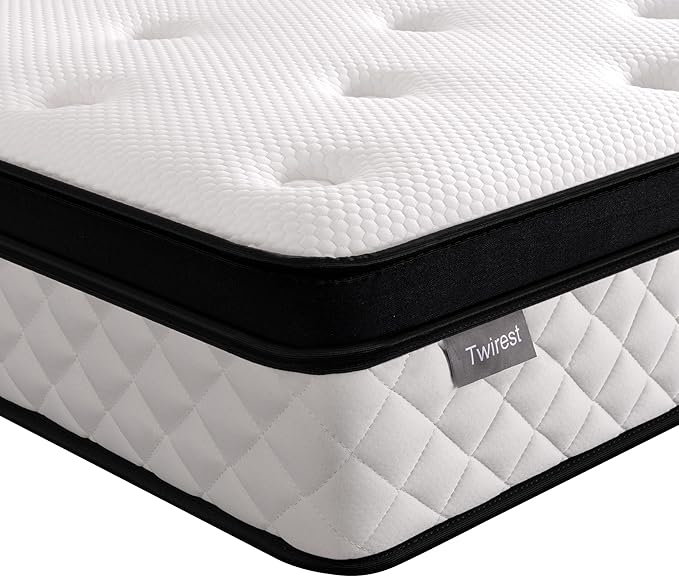 Double Mattress, 22CM Gel Memory Foam Pocket Sprung Mattresses with Breathable Soft Fabric for Cool Sleep, Mattresses Double for Pressure Relief, Medium Firm Mattress in a Box 135x190x22cm