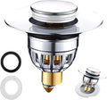 Sink Plug，Universal Bathroom Pop Up Wash Basin Plug Replacement Stainless Steel Strainer，pop up Sink Plugs ，Drain Stoppers，for Bath，Basin (35mm-42mm)