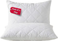 Quilted Pillow Protector Pack of 2 - Soft and Comfortable Microfiber Pillowcase Protectors - Ant-Allergy and Breathable Pillow Cover.(2 x Quilted-Flap)