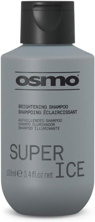 OSMO Super Ice Shampoo | Black Pigment for Brightening Blonde Hair | For Bleached & Natural Blonde Hair | Vegan. 100ml