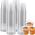 ASelected 100Pcs Plastic Shot Glasses 30Ml Plastic Shot Glass Reusable for Party, Wedding, Festival, Games, Jelly Cup
