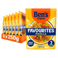 Ben's Original Favourites Paella Ready Meal Rice Pouch, Bulk Multipack 6 x 250g