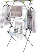 Minky Ergo Supreme Sure Grip 3 Tier Airer, Clothes Drying Rack For Indoor & Outdoor Use, Foldable Airer with Large 27m Capacity, Drying Rack with Non-Slip Feet
