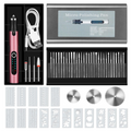 Engraving Pen with 37 Bits, USB Rechargeable Cordless Box, Portable DIY Rotary Engraver,RoseGold
