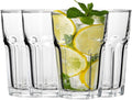 Premier Housewares Luxor Glass Tumblers, Clear, 8 x 8 x 12 cm