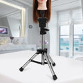 Hairdressing Training Mannequin Head Tripod Stand Wig Holder Barber