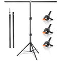 2PCS 1.5M T-Bar Mobile DJ Party Lighting Stand  Tripod  Support Bar