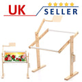 Cross Stitch Frame Floor Stand Wooden Embroidery Tapestry Hoops Wooden
