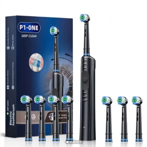 Electric Toothbrush Rotary Rechargeable Electric Toothbrush for Adult Teeth Whitening Rotating Electric Toothbrush