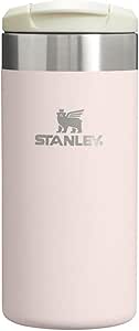 STANLEY 1913 Aerolight Transit Travel Mug 0.35L - Keeps 4 Hours Hot - 6 Hours Cold - Dishwasher Safe - Leakproof - Car Cup Holder Compatible - Insulated Coffee Cup - Rose Quartz