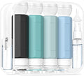Redfly 17PCS Travel Bottles for Toiletries, TSA Approved Silicone Travel Size Containers, Leak Proof Toiletry Containers for Shampoo, Conditioner, Lotion & Creams Gray