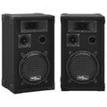 vidaXL 2x Professional Passive Hifi Stage Speakers 800 W Black Club Party