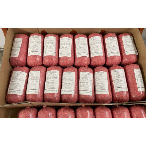Frozen Raw Dog Food Chicken Mince 24x 500g bags 12 kg box.