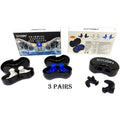 Syosin Shaped Swimming Earplugs - Silicone Pack of 3 with cases Shower