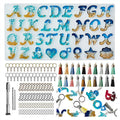 Reverse Resin Mold Kit, Silicone Mold for Resin DIY, and Decorative Epoxy Resin Keychain Making Set