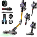 S9 Cordless Vacuum Cleaner, 45000Pa 500W 45Min Vacuum Cleaner, Stick Vacuum with Flexible Wand Design, Wall-mounted Charging, Green LED, Lightweight Vacuum for Hardwood Floor Carpet Car Pet Hair