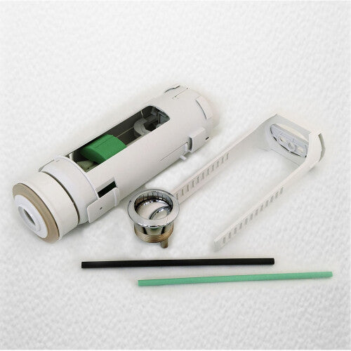 Geberit TWICO I Dual Flush Valve Main Body Kit with 2 x E4447 Half Moon Buttons & Adjustable Bridge - SAGEB359-261.157.00.1