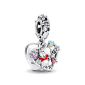 Winnie Pooh & Piglet Dangle sterling silver charm for pandora bracelet